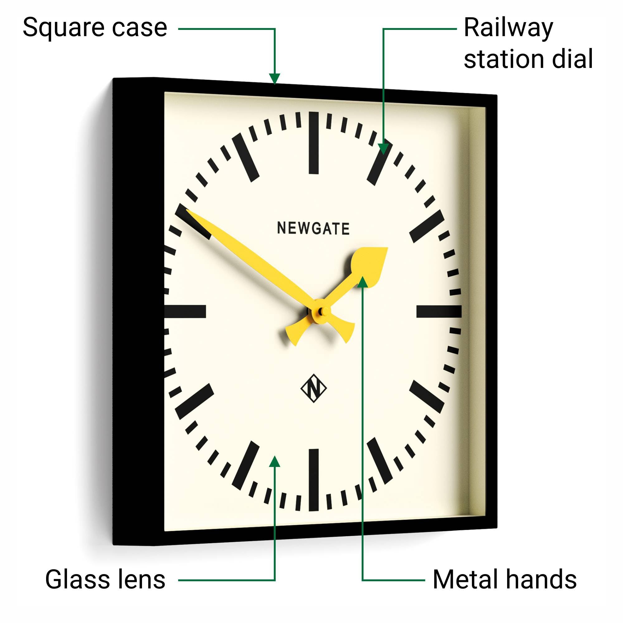 Amazon.co.jp: NEWGATE® ナンバーファイブ 壁掛け時計