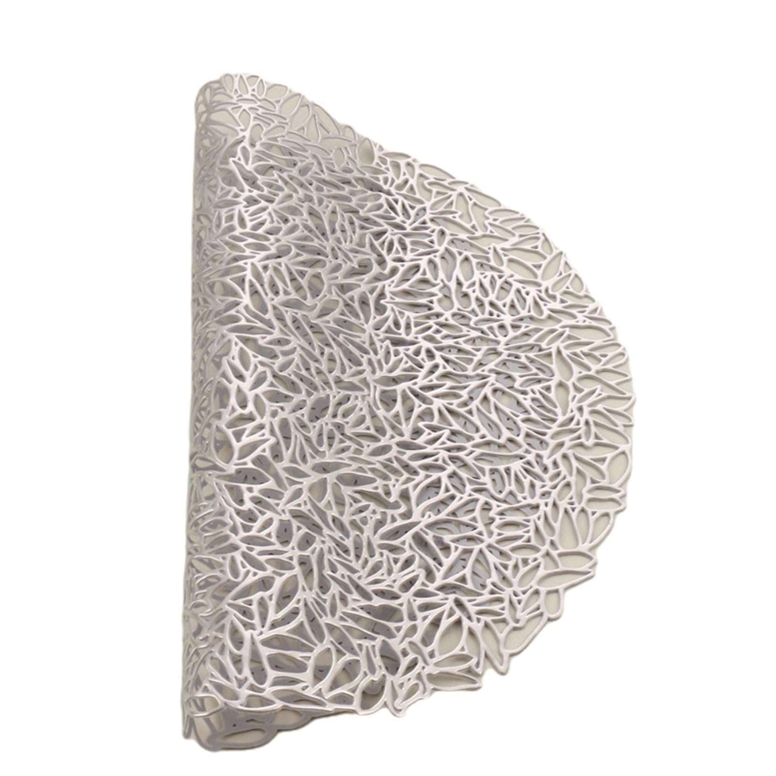 Gualiy Tovaglietta Rotonde, Set di 10 Tovagliette Americana Lavabile 38CM Cava Foglie Tovaglietta