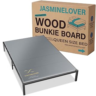 Bunkie Board Queen Size,Bed Boards for Under Mattress - Heavy Duty Reinforced Wood Support Board with Anti-Sag Design, Fits Metal Frames/Platform Beds/Sleeper Sofas - Amazon product rated Grade A
