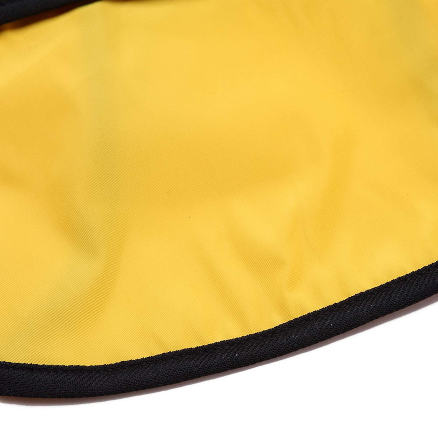 smalllee_lucky_store réfléchissante Manteau Chien Pluie avec Capuche Manteau imperméable avec Trou de Laisse légère réglable Poncho pour Petite Moyenne et Grande Taille Chiens,Jaune,M