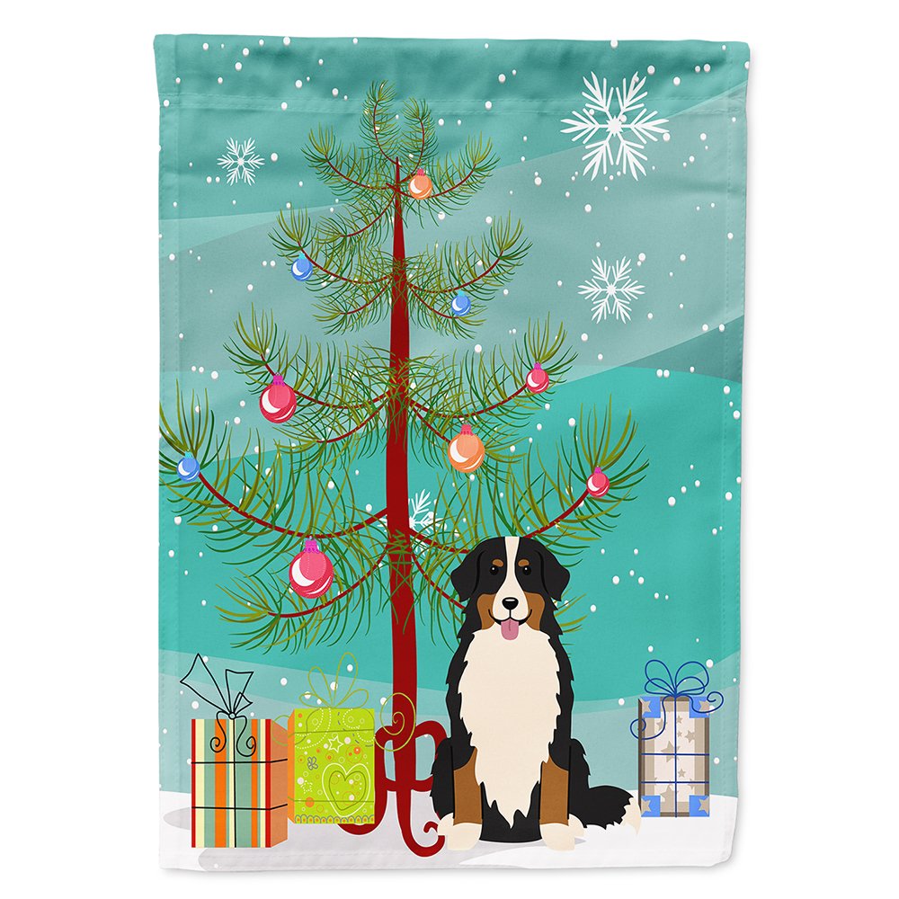 Drapeau Bouvier Bernois Merry Christmas Tree en toile multicolore Caroline's Treasures