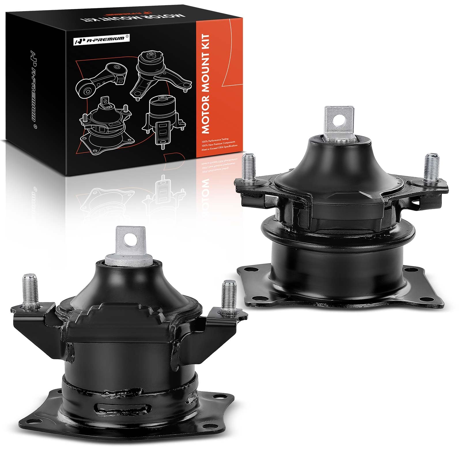 A-Premium 2PCS Engine Motor Mount Set [Automatic Transmission] Compatible with Acura TL 2004-2008, RL 2005-2008, 3.2L 3.5L, Replace# 50830-SDB-A04, 50830-SDA-A02