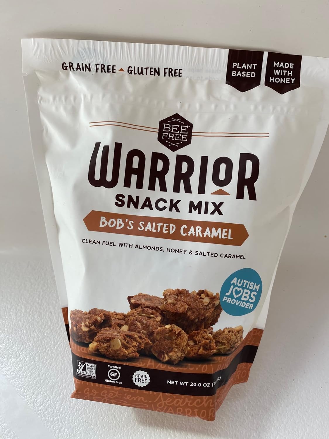 BeeFree Warrior Mix Gluten Free Granola Chunky Granola Bites Paleo Granola, Low