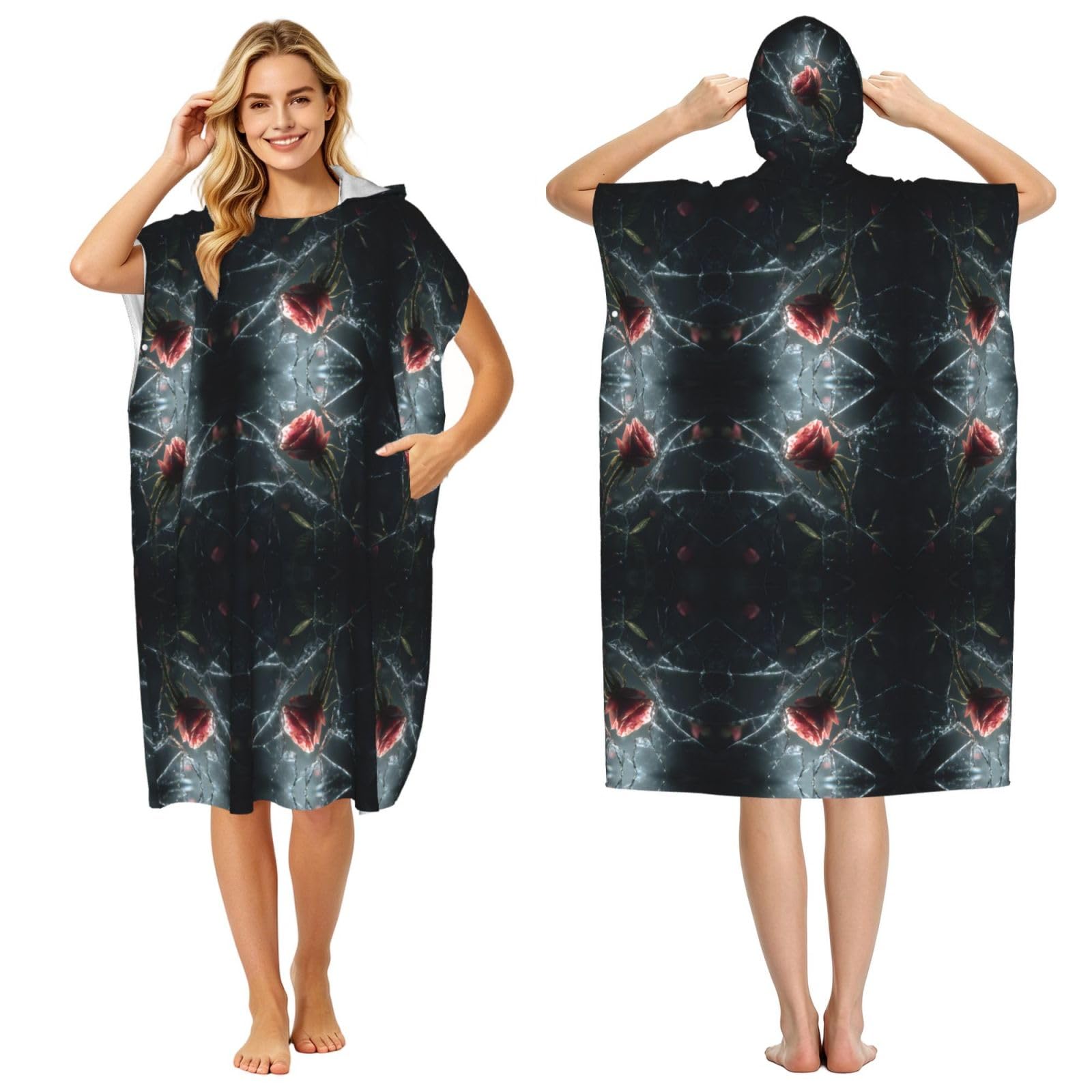 Poncho à capuche pour se changer sans encombre après le surf et la natation