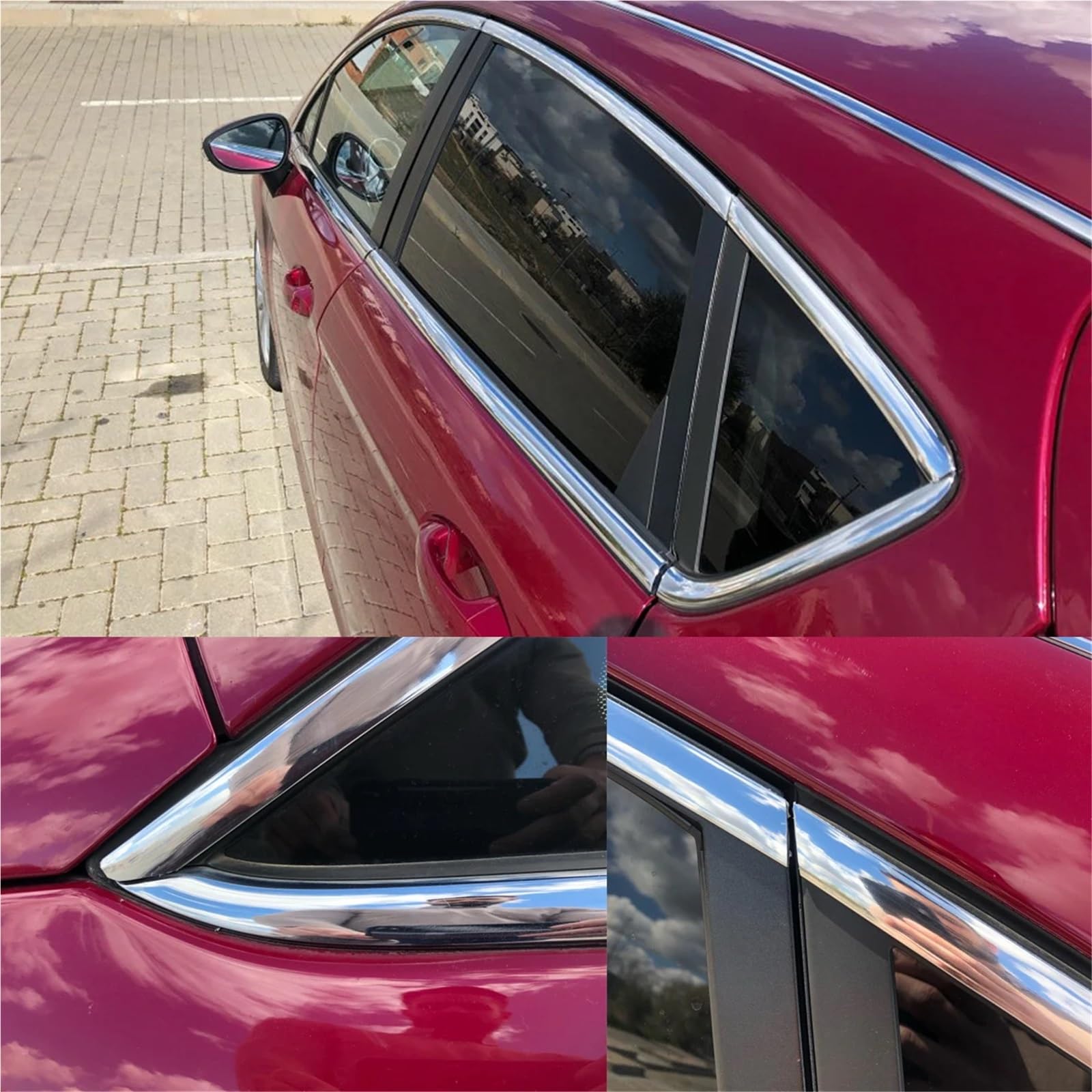 Bande adhésive chromée de voiture en PVC 13.0M argent voiture Chrome décoration moulage garniture bande bande Auto bricolage autocollant de protection 6mm universel pare-chocs fenêtre porte protecteur