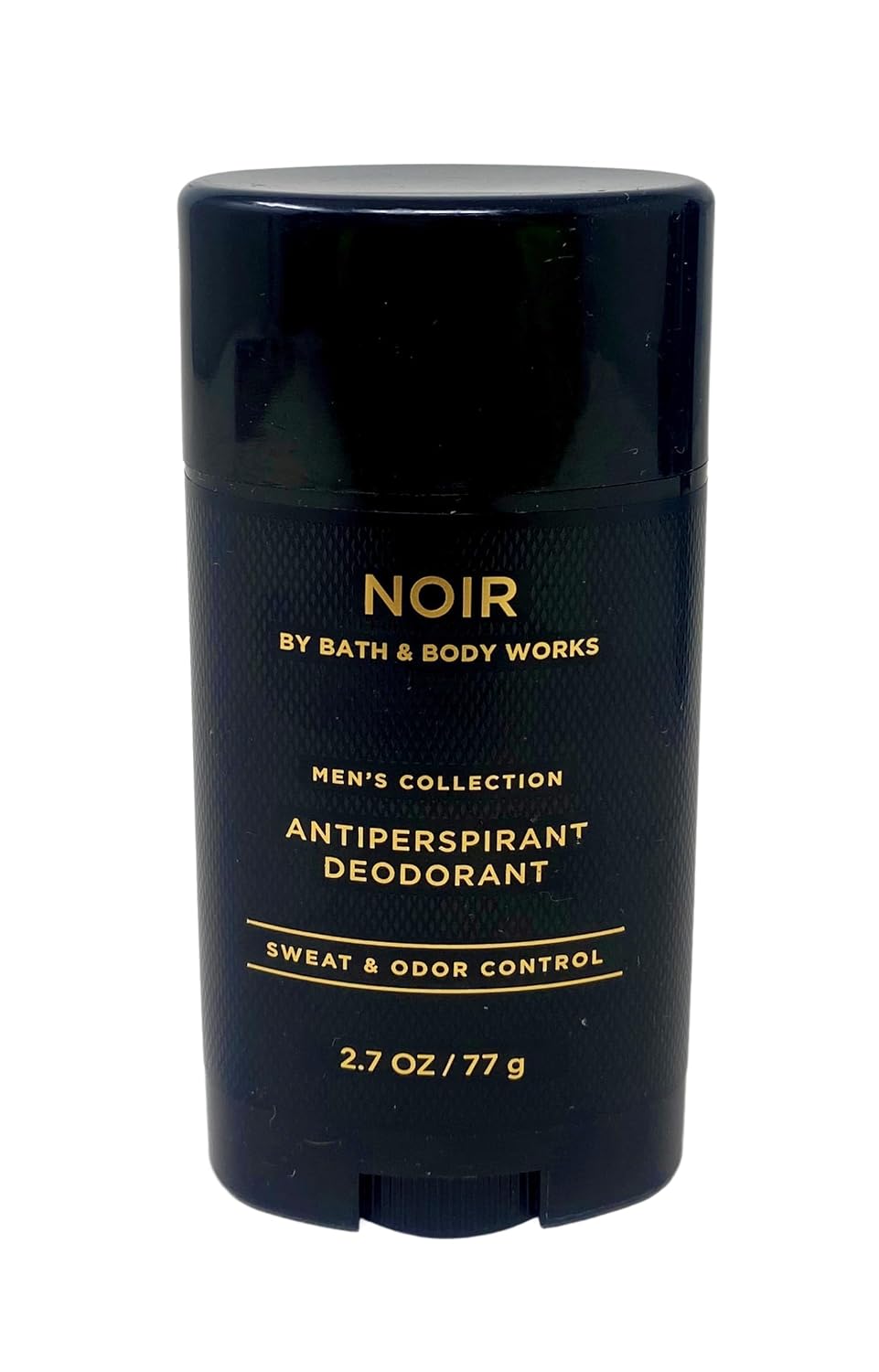 Bath & Body Works Men's Collection NOIR - Gold Woven Basket 4 Piece Gift Set - Body Cream, 3 in 1 Hair, Face and Body Wash, Deodorant and Body Spray With a Natural Oats Sample Soap