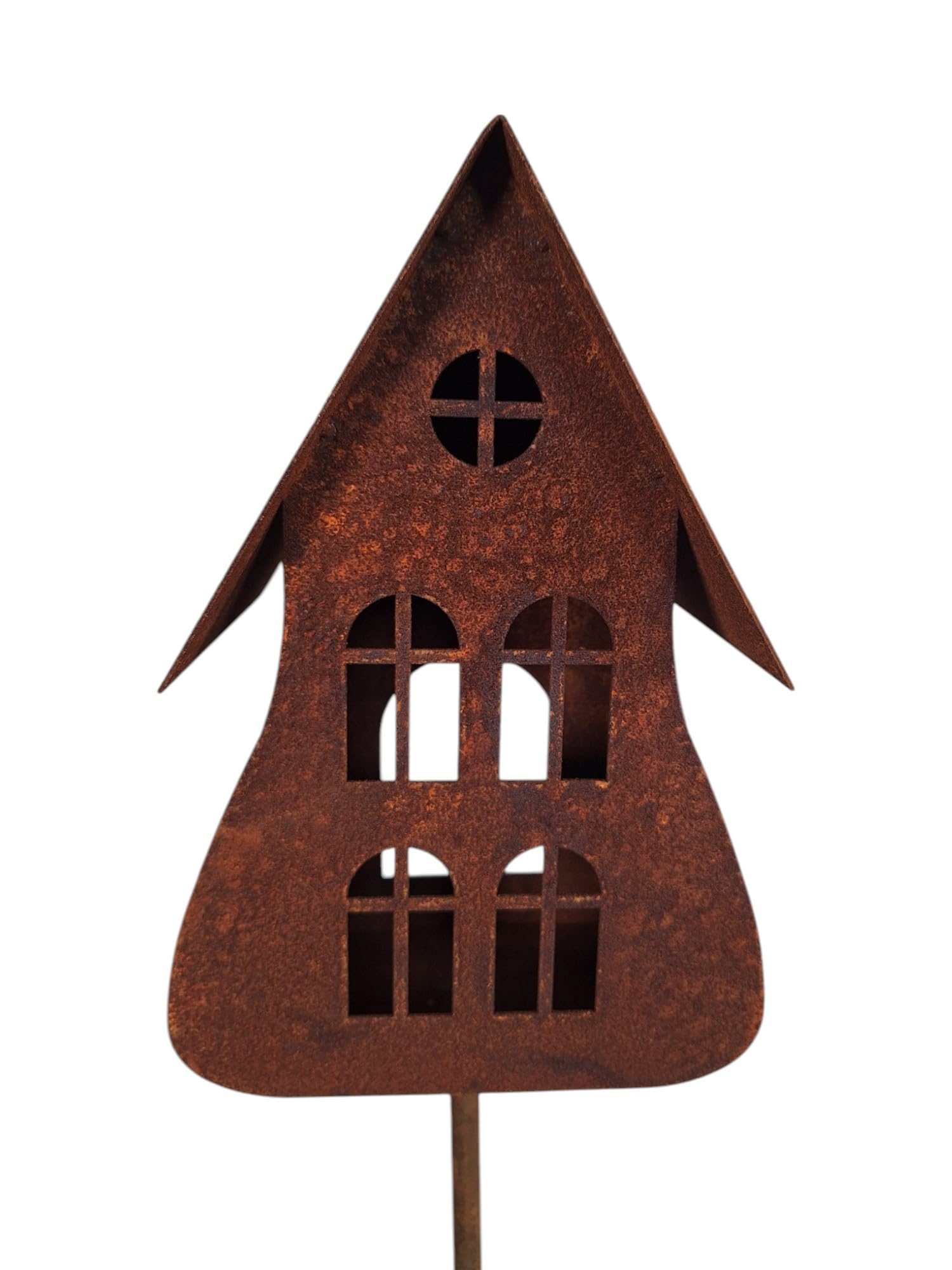 Edelrost Garten Deko Vogelhaus Gartendekoration Naturrost rostige Dekoration Gartenstecker Beetstecker Topfstecker Kerzenhalter Vogelfutterhaus Futterhaus