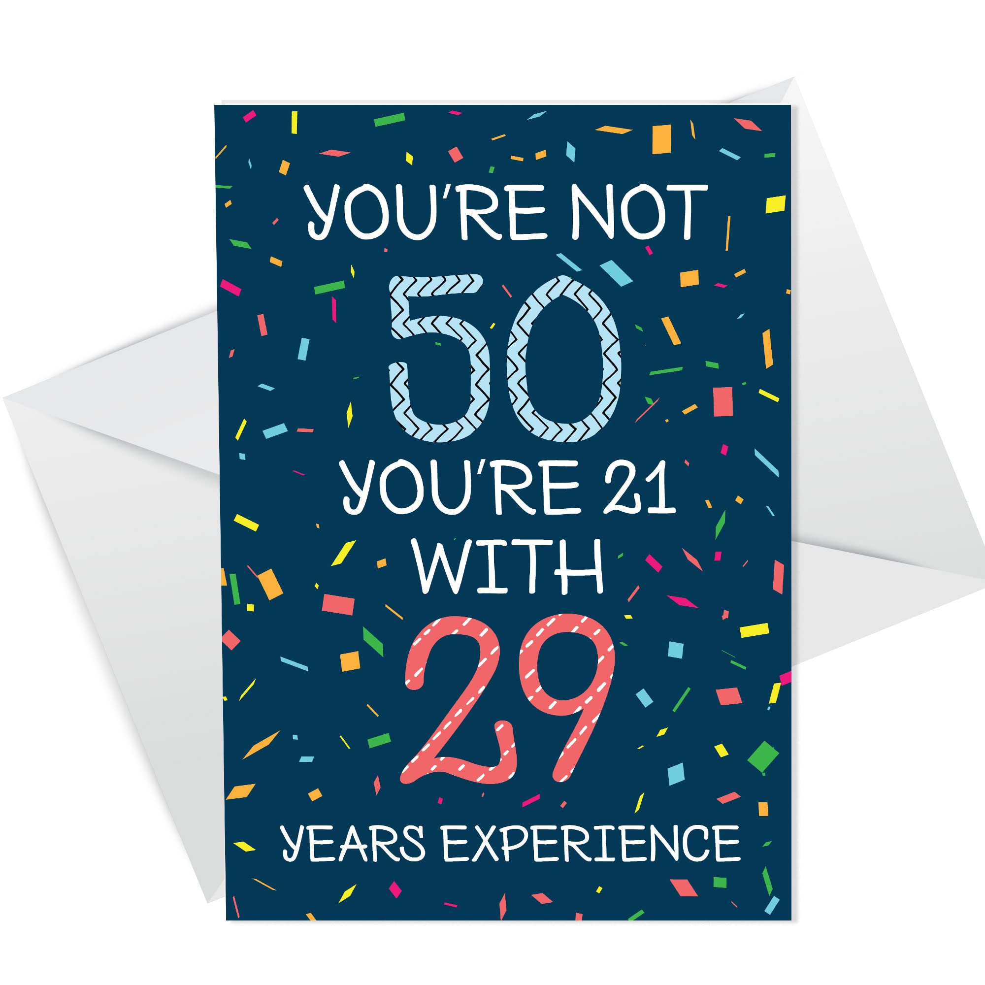 Quirky Funny 50th Birthday Card Novelty Friend Mum Dad Auntie Uncle Brother Sister