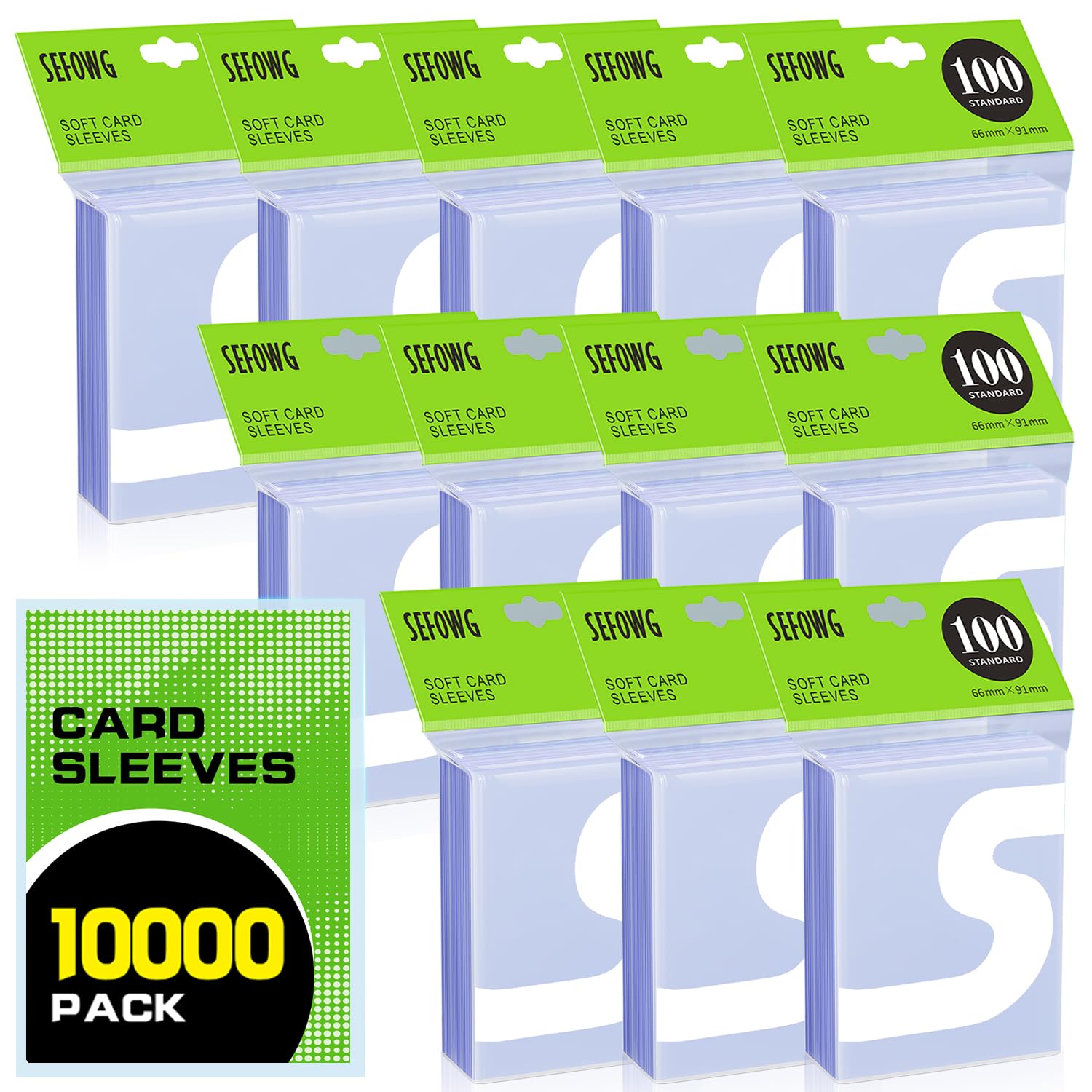 Amazon.com: 10000ct Clear Card Sleeves for Trading Cards, Baseball Sports  Soft Sleeves, Ultra Soft Plastic Card Protector Sleeve for Football, MTG,  PKM, Game, Standard Cards : Toys & Games