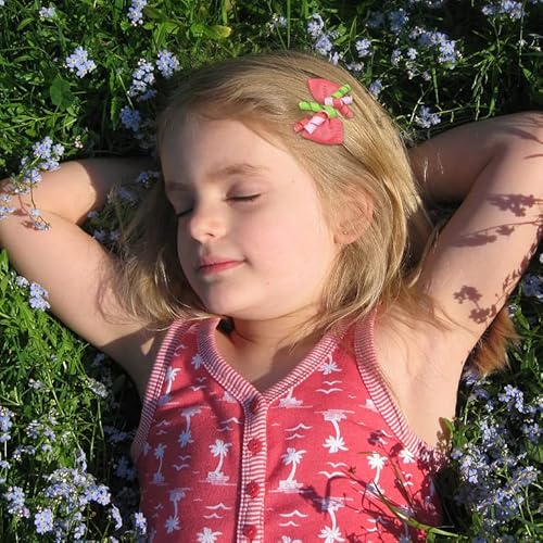 Bbgifts 40Pcs Baby Girl Hair Bows Clips Colorful Grosgrain Ribbon Fireworks 2.5Inch Curly Korker Bows Alligator Clips Curly Hair Accessories For Toddlers Kids Children #TOP2