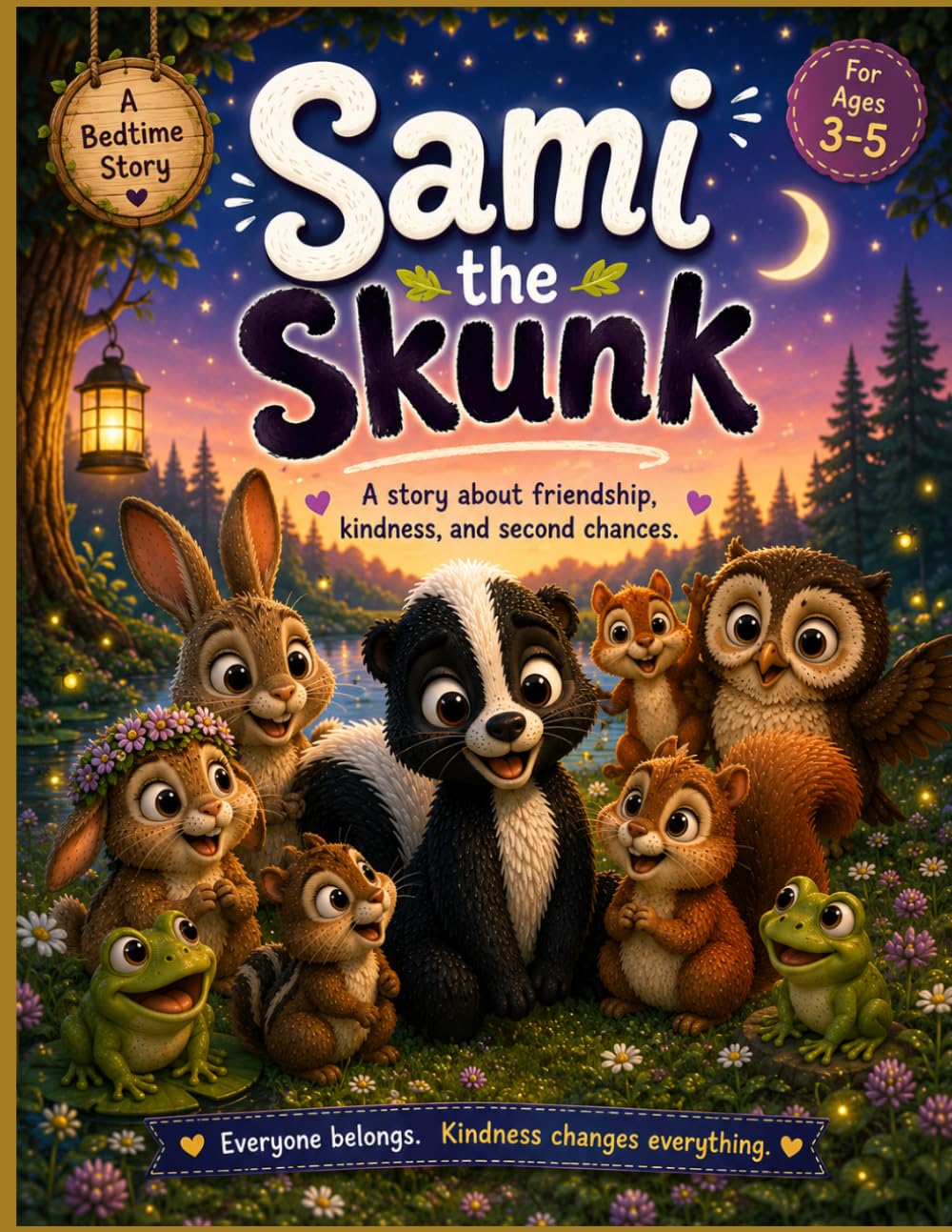 Sami the Skunk: A Heartwarming Bedtime Story for Kids Ages 3–5 About Kindness, Friendship, Confidence, and Being Yourself