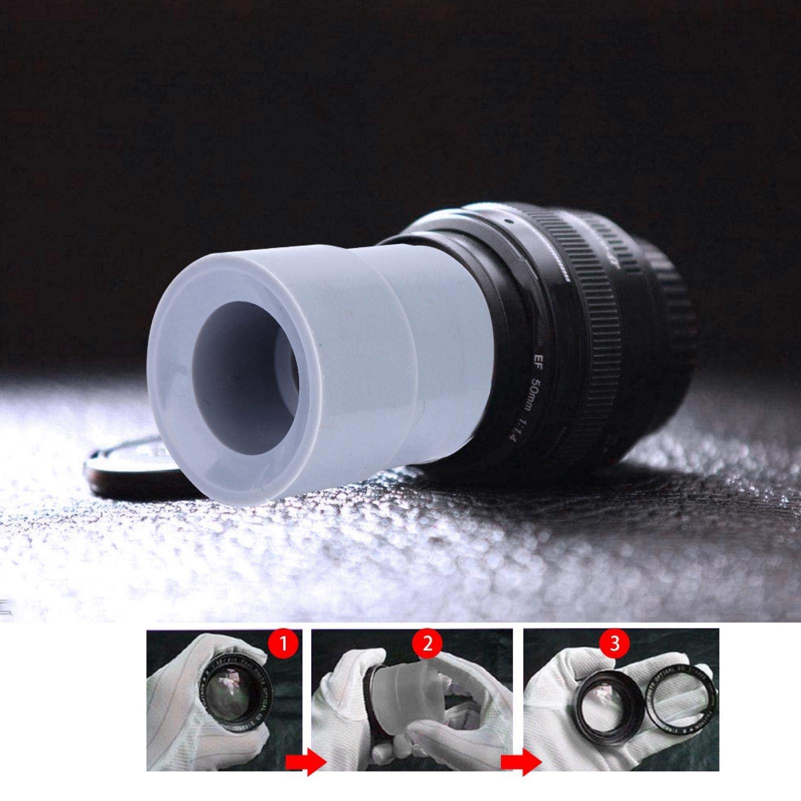 Vakuum Pad Für Objektive, Lens Spanner, Werkzeugsatz zum Entfernen des Kameraobjektivs 9-teiliges Werkzeug für die Reparatur von Kamera-DSLR-Objektiven 8-83 mm Objektiventfernung Gummizubehör Hoh