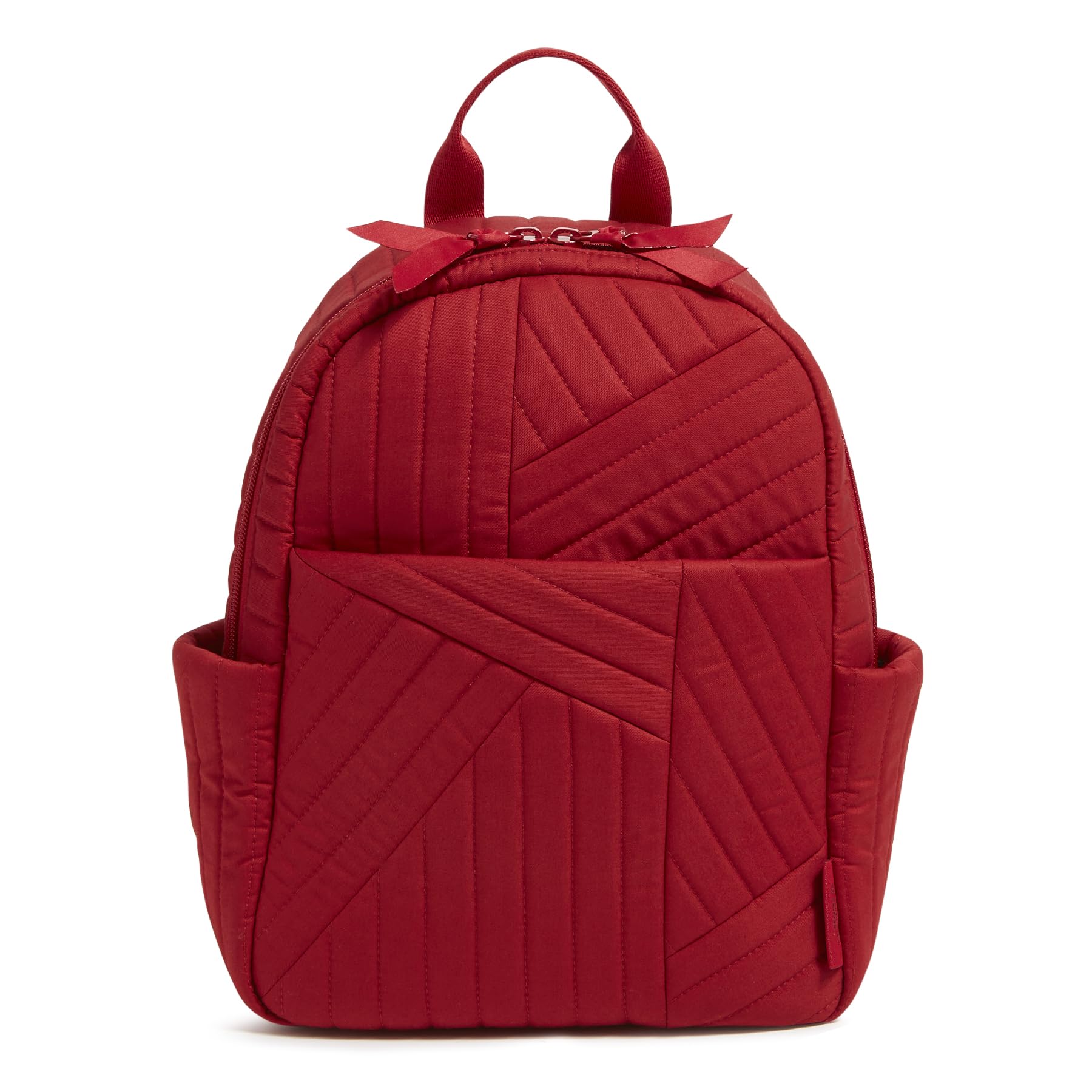 Women\'s Cotton Small Backpack, Cardinal Red - Recycled Cotton, One Size? Minimes the toddler backpack - Recycled cotton Vibrant Red  main image 3