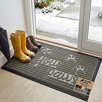 Vista 88 de Gorilla Grip WeatherMax - Tapete para todas las estaciones 100% impermeable, 23 x 35 pulgadas, goma natural duradera, resistente a manchas