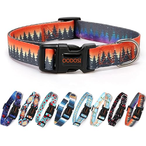 OODOSI Dog Collar, Soft Adjustable Dog Collars for Small, Large, Medium Dogs
