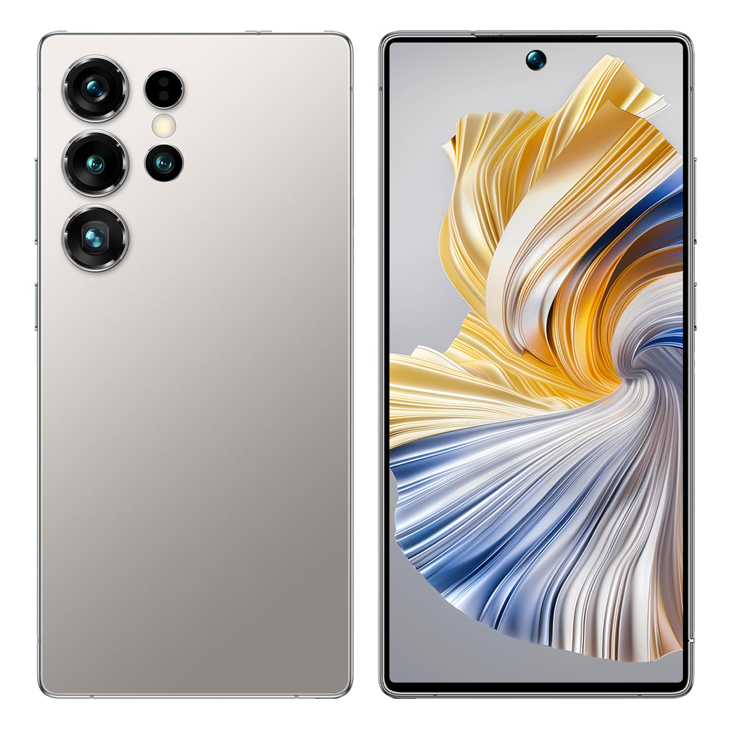 4G Smartphone Unlocked, 6.6" HD+ Display, 4GB+32GB Expandable to 256GB, Android 12, Dual Camera Dual SIM, Long Battery Life, Face ID, OTG, Type-C (Grey)