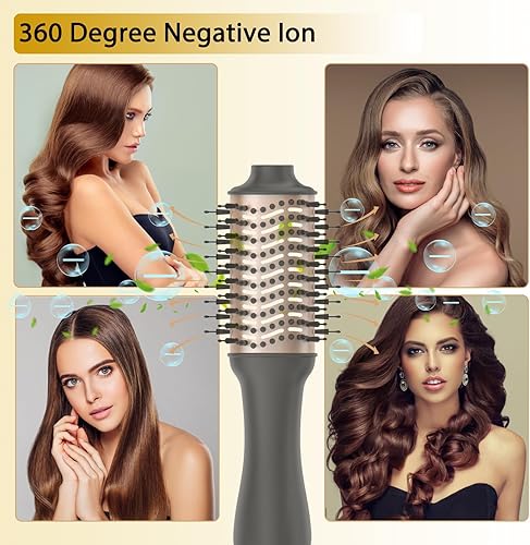 Miniatura 3 de Nicebay Cepillo Secador de Cabello, Cepillo Secador para Mujeres Peinado Rápido, Cepillo de Secado en Un Paso con Pantalla - Menos Encrespamiento,