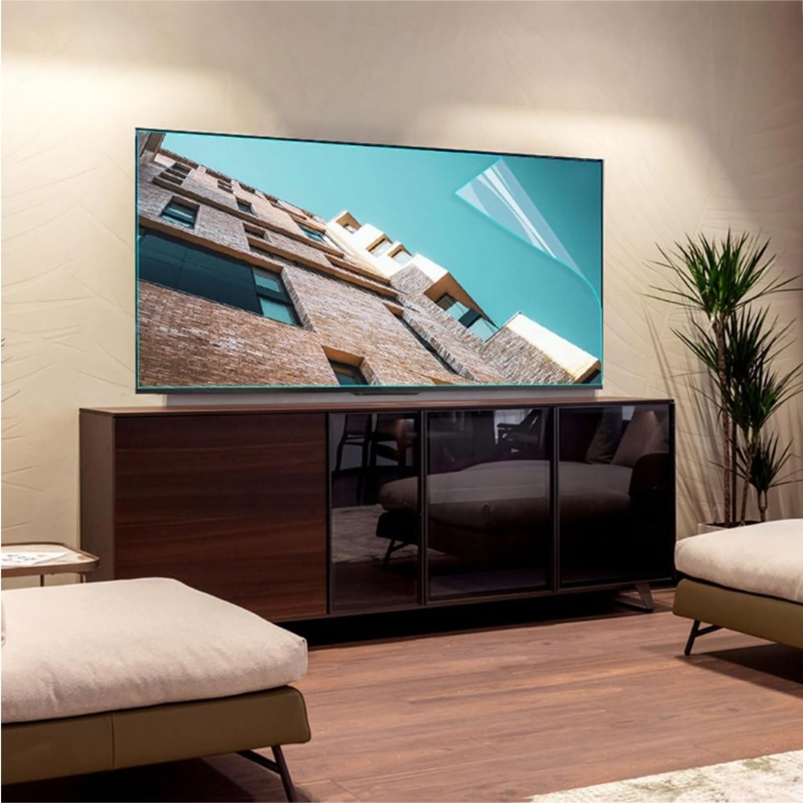 Opaco TV Pellicola Protettiva, Anti-Luce Blu Antiriflesso Antipolvere Filtro AntiGraffio Protettori Schermo per Display LCD da Esterno O Interno(40 inch 886x498mm)