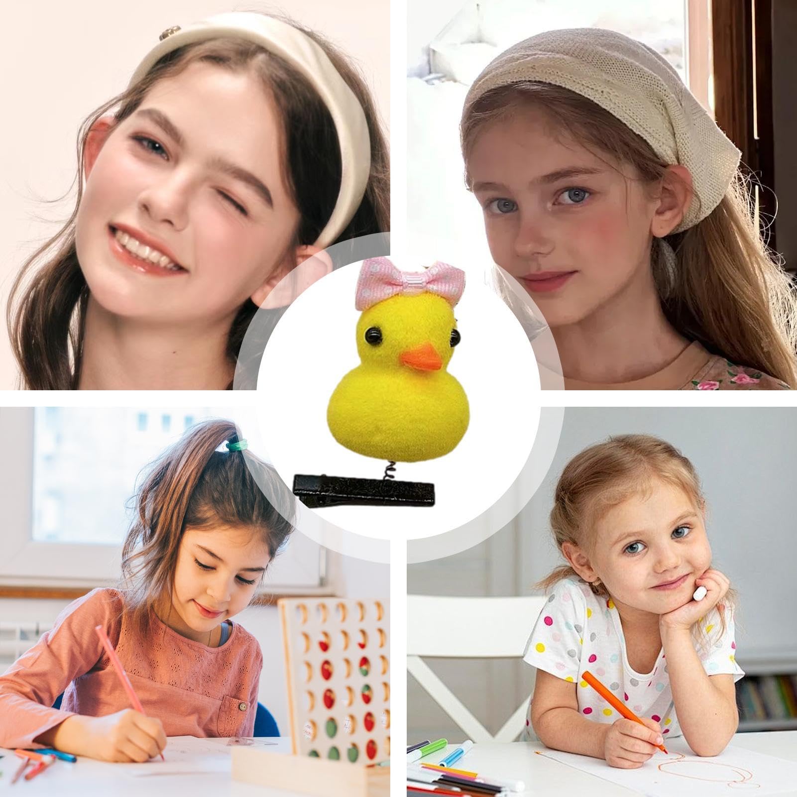 Amazon.com : Generic 10PCS Cute Yellow Duck Hairpin Set  display picture 2