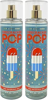 Bath and Body Works FireCracker Pop Fine Fragrance Mists Pack Of 2 8 oz. Bottles (FireCracker Pop)