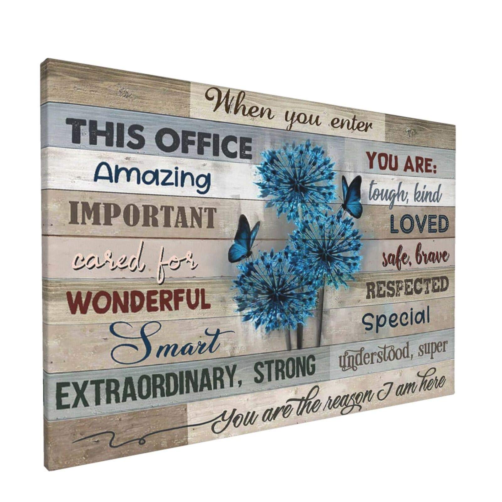 HANKCLES Inspirational Wall Art For Office Motivational Wall Art For Office In This Office Wall Decor Inspirational Wall Decor Wall Decor For Office Framed Ready To Hang 12x18 Inch