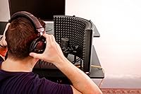 Vista 7 de Gator Frameworks Micrófono de escritorio portátil Escudo de aislamiento vocal con base redonda; tamaño del escudo 12 x 16 pulgadas (GFW-MICISO1216)