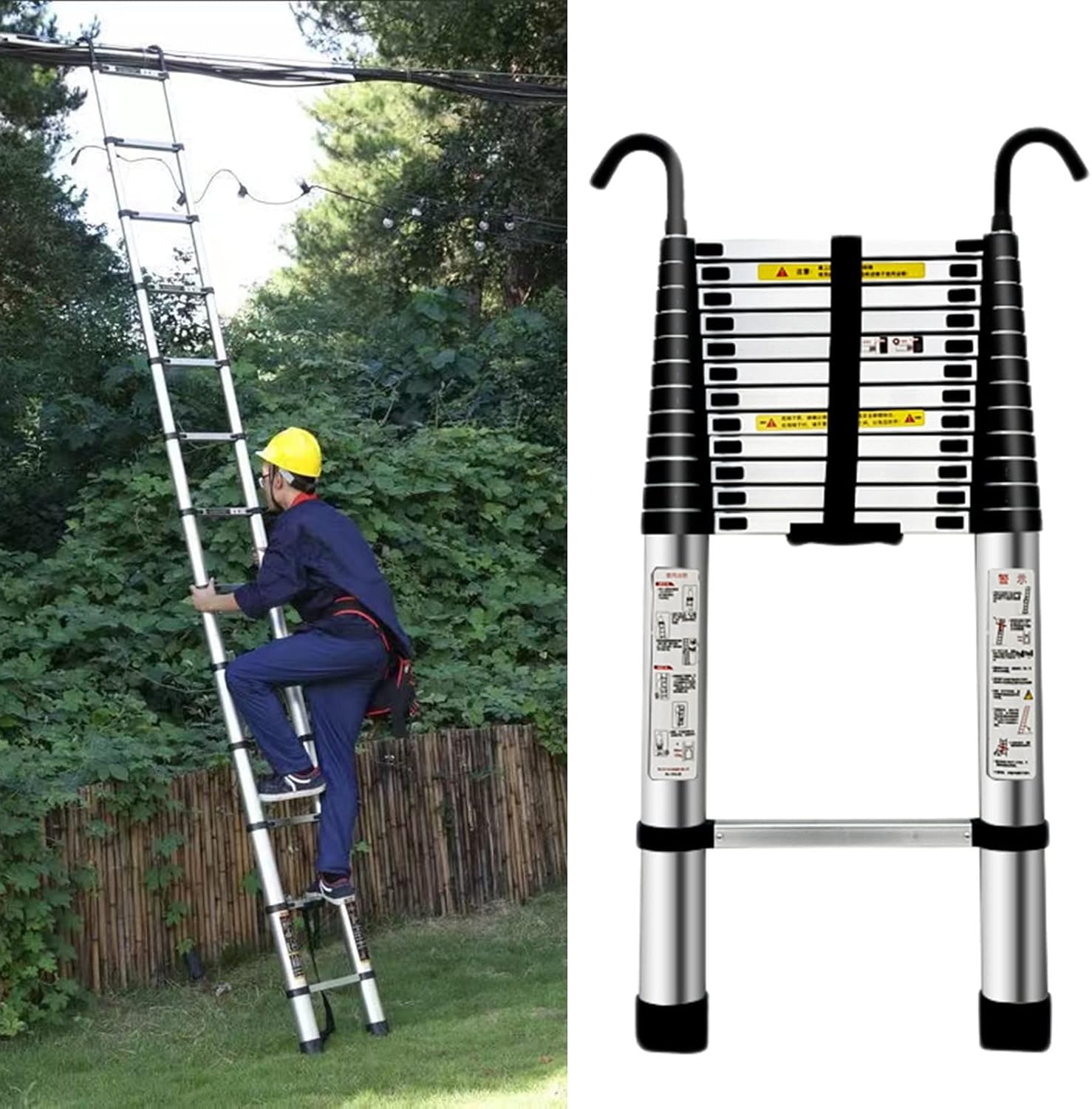 telescopic ladder Folding Telescopic Ladder 3.8m 6.2m 4.5m 8m 7m