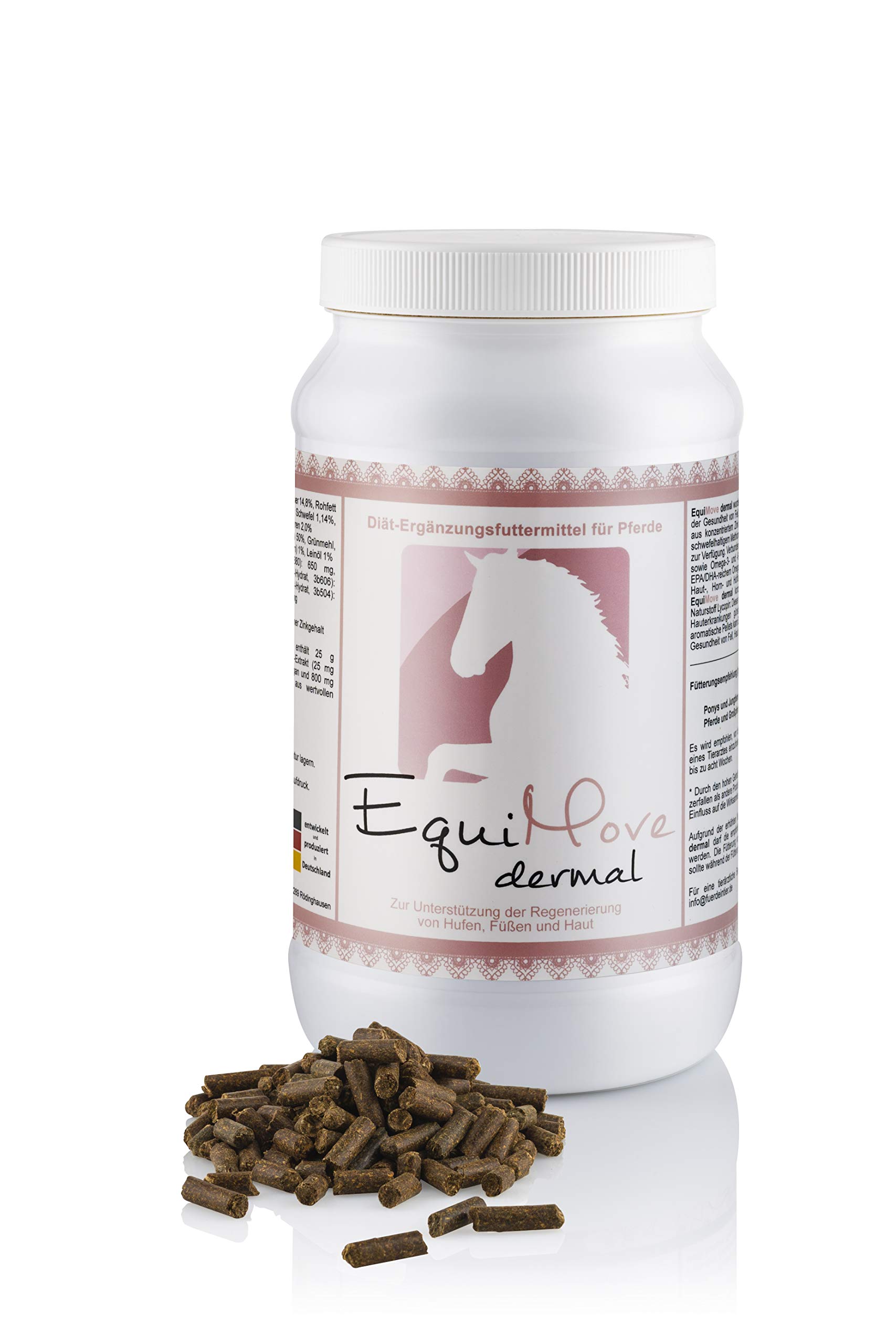 Dermal | tierärztliche Ergänzung für Haut, Fell, Hufe | hochdosiert mit Biotin, Zink, Schwefel, Lycopin, Mangan, Actrisave | bei Fellproblemen, Ekzem oder brüchigem Horn (4,5 kg)
