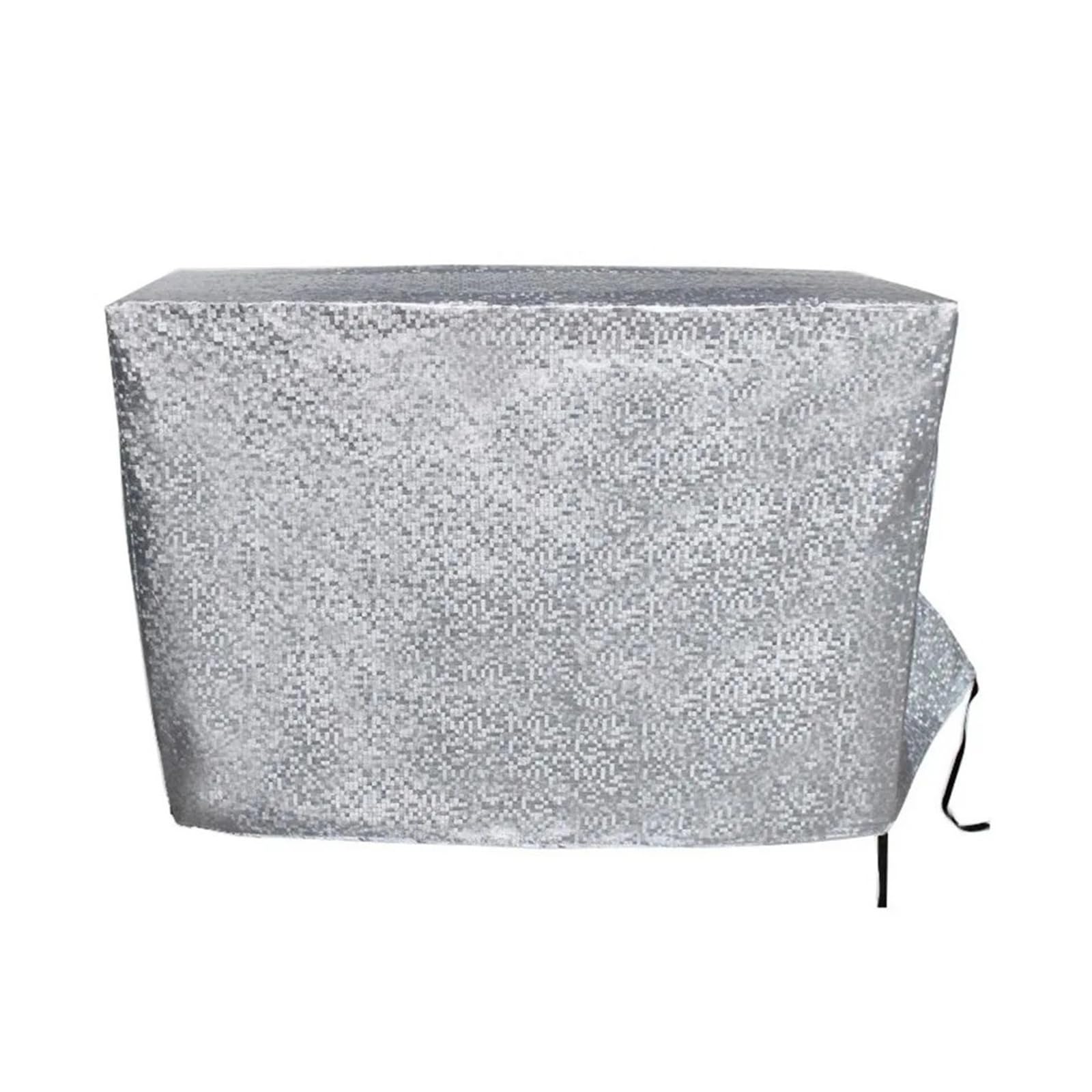 HIZON Thickened Air Conditioner Cover Multisize Dustproof Waterproof Dust Cover Silver Sunscreen Cover Outdoor(1P)