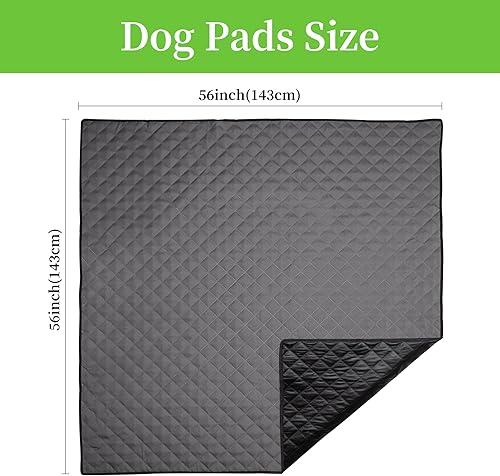 Miniatura 9 de Almohadillas lavables para orina para perros, tapete reutilizable para corralito de mascotas, almohadillas antideslizantes para cachorros,