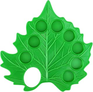 Leaf Watercolor Palette with Thumb Hole, Creative Painting Pallets Leaf Paint Mixing Tray Palette for Oil Acrylic Watercolor Gouache DIY Painting & Crafts Easy to Clean(Green)