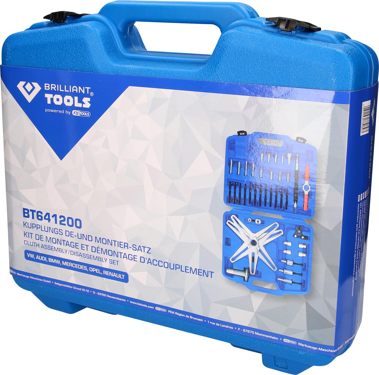 BRILLIANT TOOLS BT641200 Kupplungs De-und Montier-Satz [Powered by KS Tools]