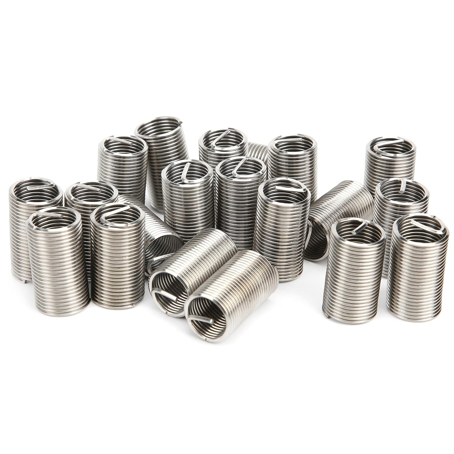 ViaGasaFamido 20PCS Wire Thread Repair Inserts M14 x 1.5 x 3D 304 Stainless Steel Wire Screw Sleeve Screw Repairing Kit Protection Fastener Hardware
