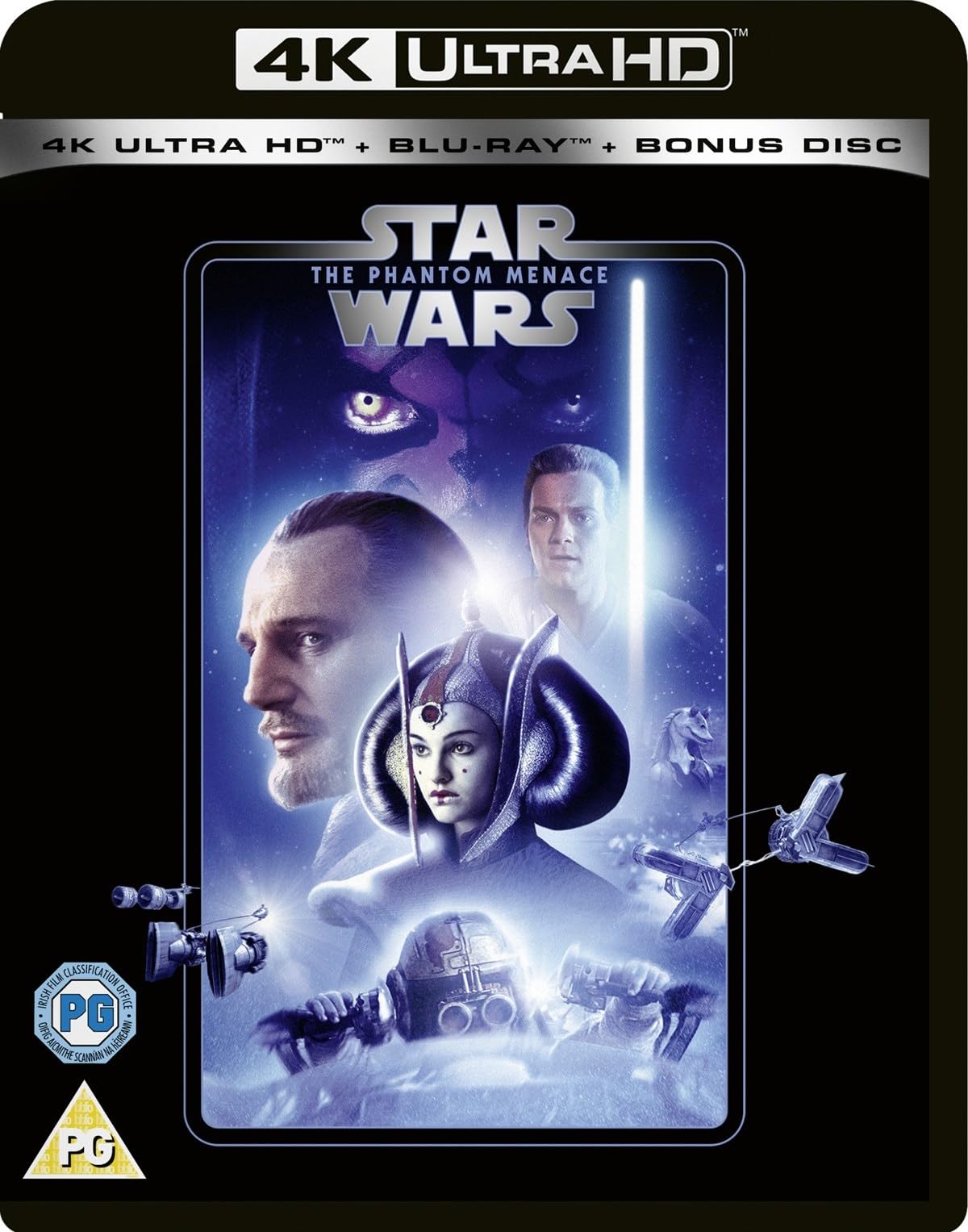 Star Wars Prequel Trilogy: Episode I - The Phantom Menace / Episode II - Attack of the Clones / Episode III - Revenge of the Sith [9-Disc Set] [4K UHD + Blu-ray] [Region Free]