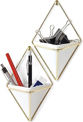 Miniatura 10 de Umbra Trigg  Maceta colgante y recipiente geométrico para decoración de pared ideal para plantas suculentas plantas de aire mini cactus plantas