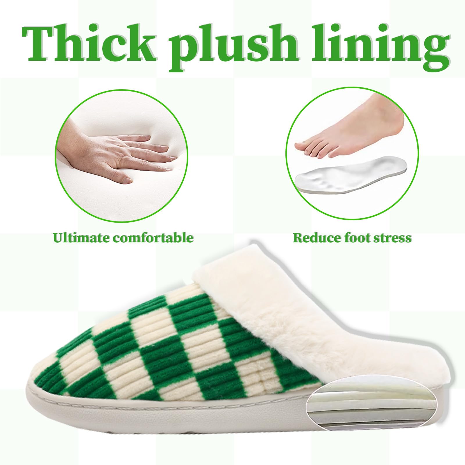 Waysoland Pantofole Donna Uomo Invernali,Ciabatte Donna Uomo Invernali Fuzzy Memory Foam Scivolare su Suola antispuggente Camera da letto Pantofole soffici Interno Esterno