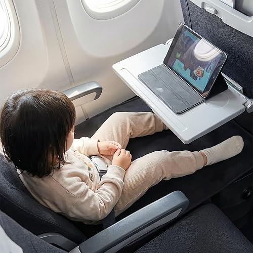 Miniatura 7 de Cama de avión para niños pequeños | Extensor de asiento de avión para niños | Fácil de instalar para avión, tren, automóviles | Artículos esenciales