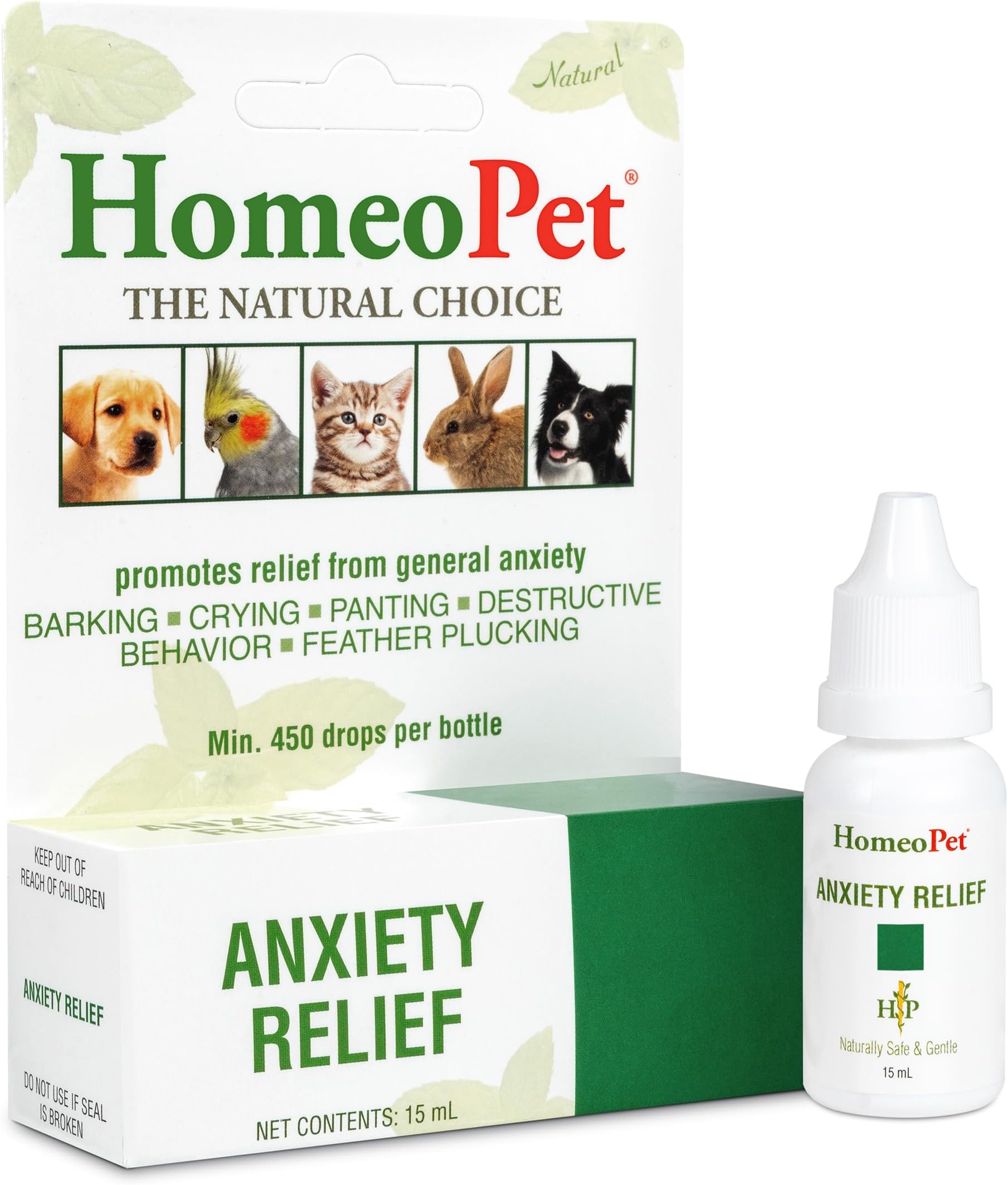 海外直送品HomeoPet Solutions Anxiety Relief, 15 ml