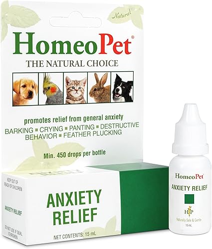 HomeoPet Alivio de la ansiedad apoyo de la ansiedad para mascotas 05fl oz