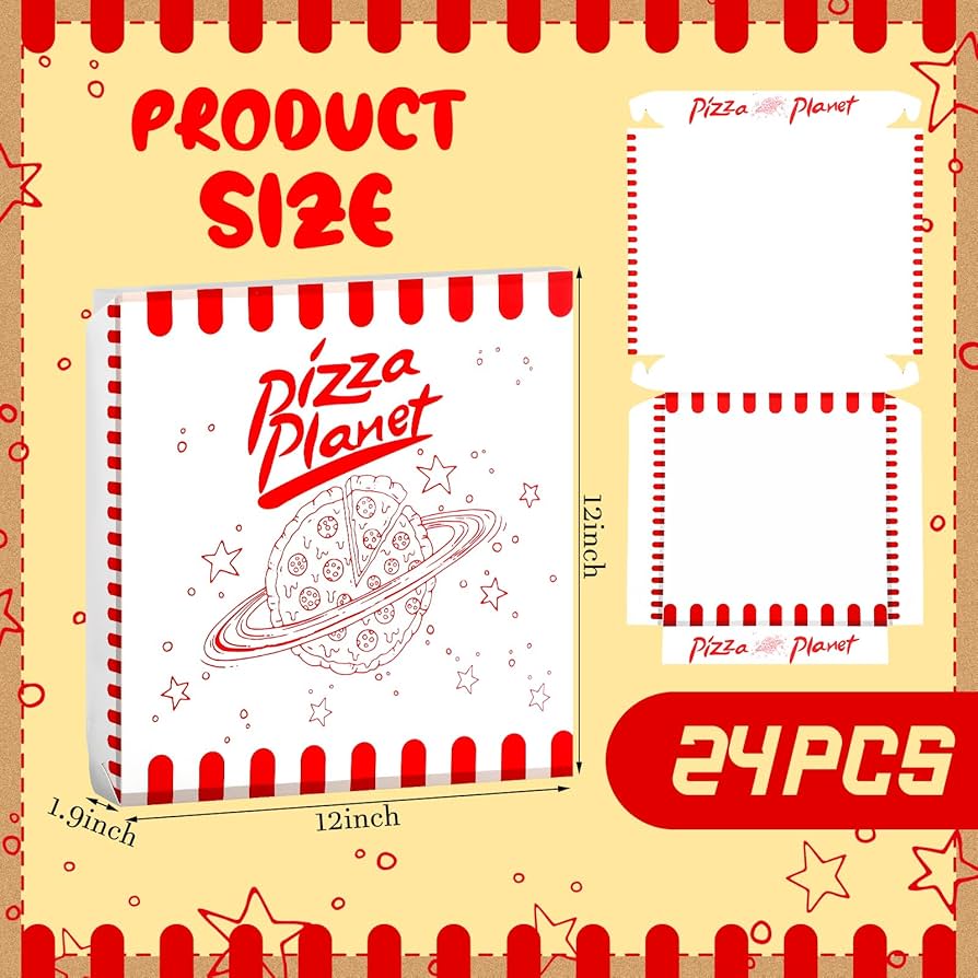 Amazon.com: Dunzoom 24 Pcs Large Pizza Planet Pizza Boxes 12 x 12 x 1.9 for Cake Cookies Food Planet Decorations for Inspired Story Party Favor Inspired Story Party Decorations : Industrial & Scientific amazon-com-dunzoom-24-pcs-large-pizza-planet-pizza-boxes-12-x-12-x-1-9-for-cake-cookies-food-planet-decorations-for-inspired-story-party-favor-inspired-story-party-decorations-industrial-scientific