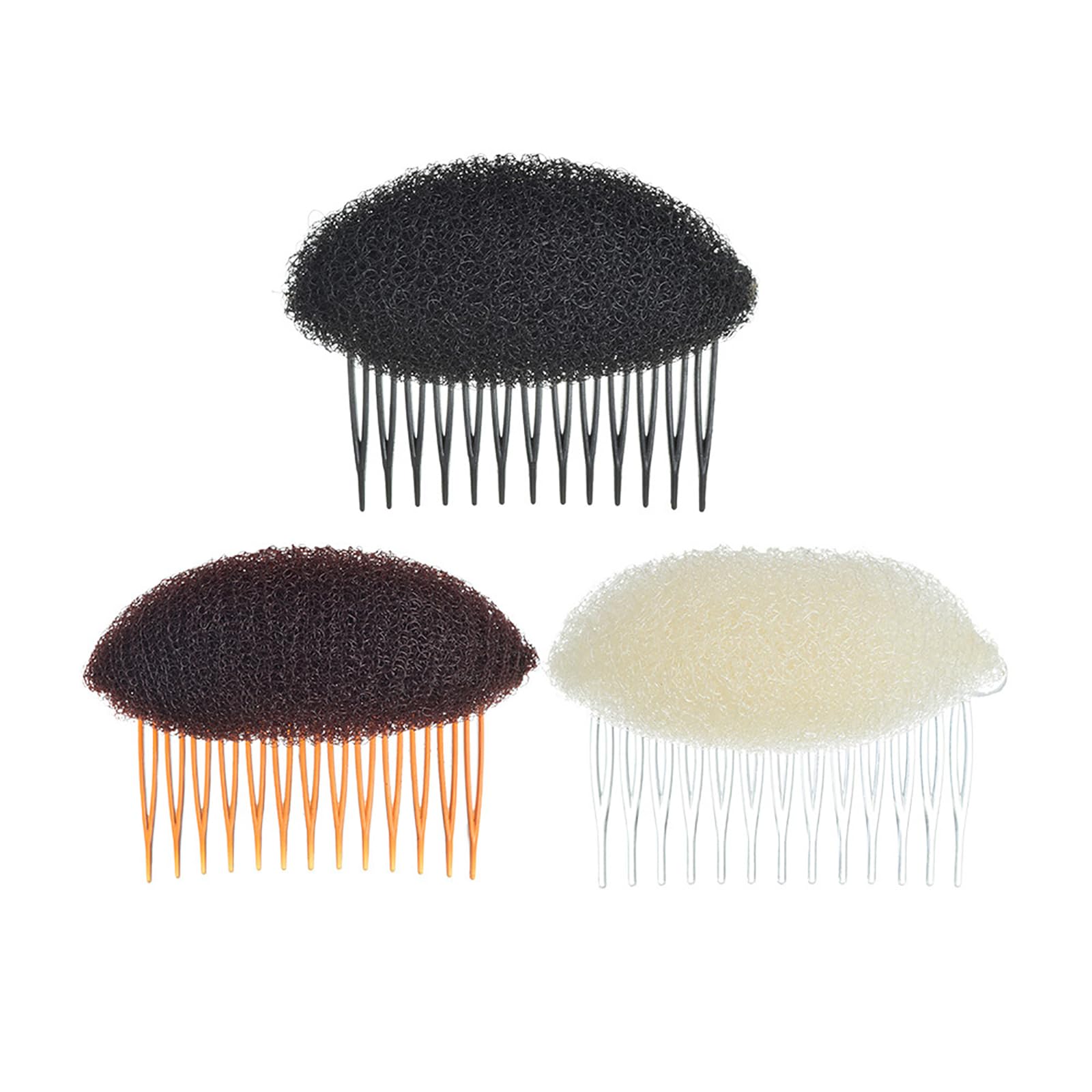 3Pcs Hair Padding Charming BUMP IT UP Volume Inserts Do Beehive hair styler Insert Tool Hair Comb Hair Base for Volume and Styling, Comb Inserts for Thin Hair