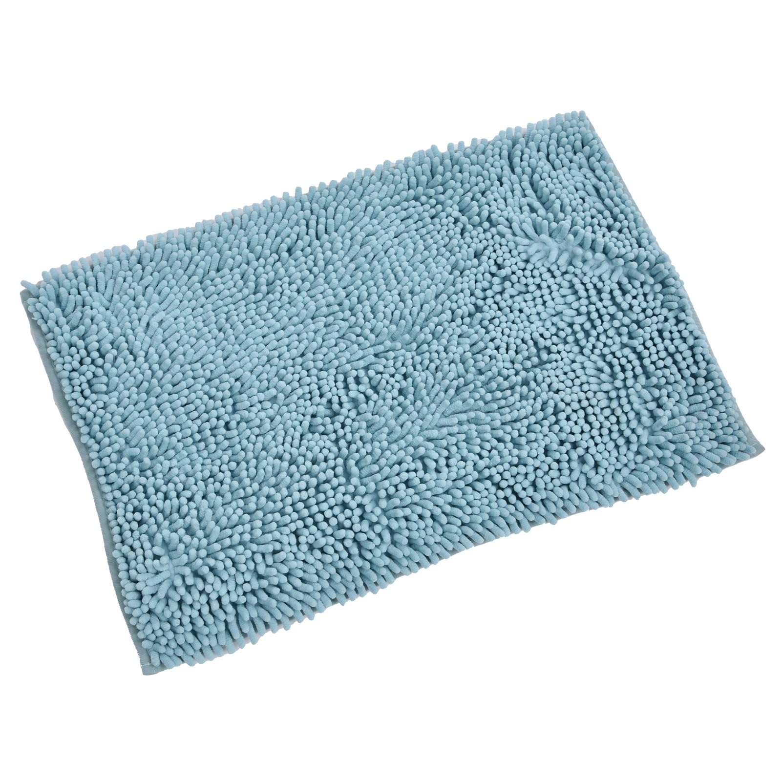 Cocoarm Set Tappeto da Bagno Tappetino da Bagno in Ciniglia 3 Pezzi con Adesivo Hot Melt Supporto Antiscivolo Morbido Assorbente Tappetino WC per Vasca da Lavandino WC di Casa (azzurro)