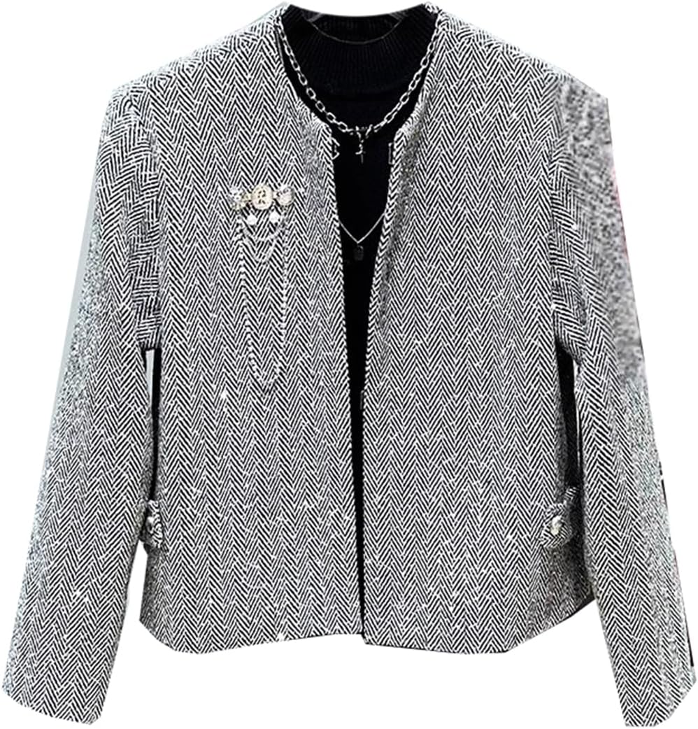 GUOYUXIAO Men's Spring Autumn Simple Stylish Jacket, Casual Versatile Outerwear