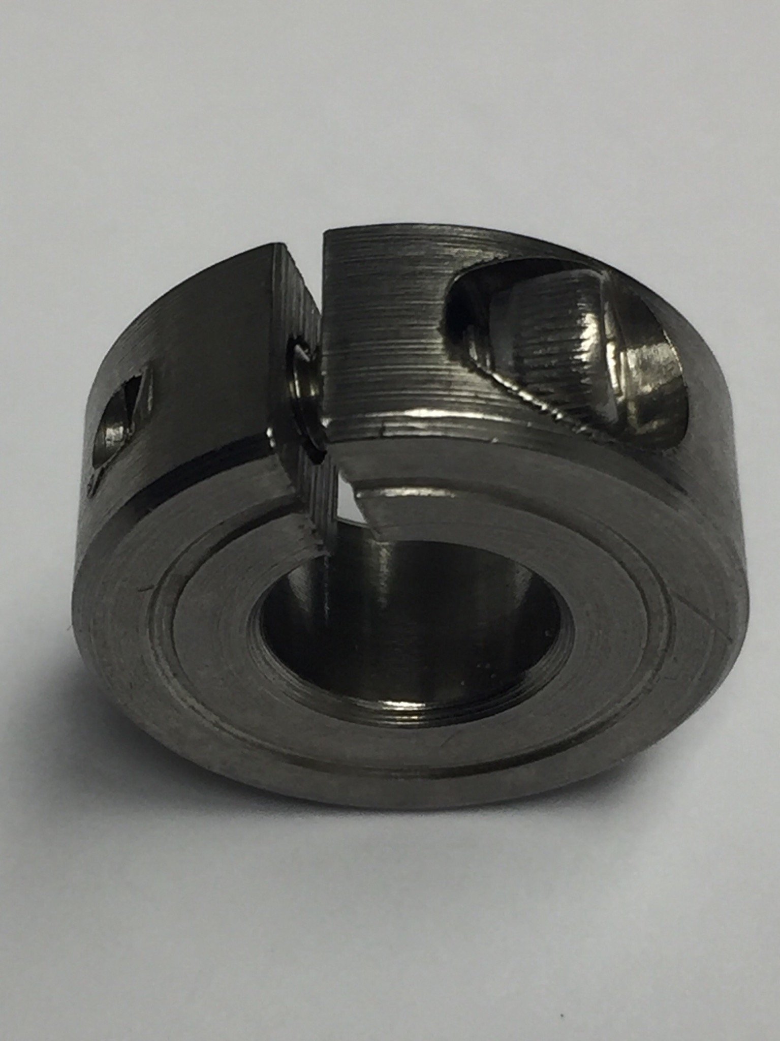 1/2” Bore, Single Split Shaft Collar, Stainless Steel, 1 Pc