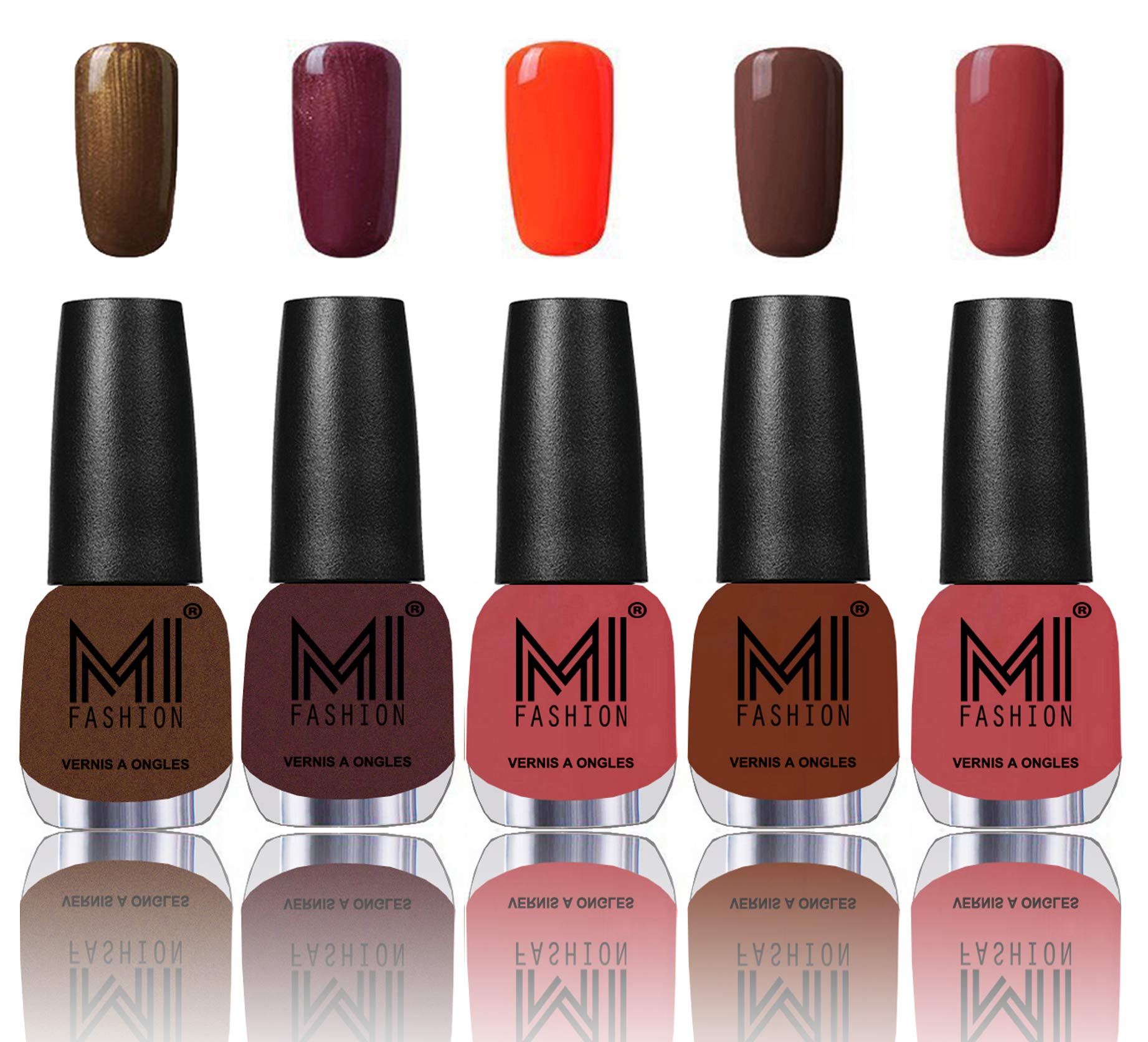 MI Fashion Nail Polish Shades -Brown Coffee,Shimmer Coffee and many more
