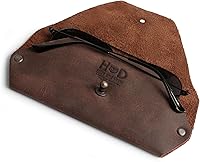 Vista 2 de Hide & Drink, Sunglasses Sleeve Case Protector, Eyewear Pouch, Great for Outdoors & Traveling, Full Grain Leather, Handmade Bourbon Marrón