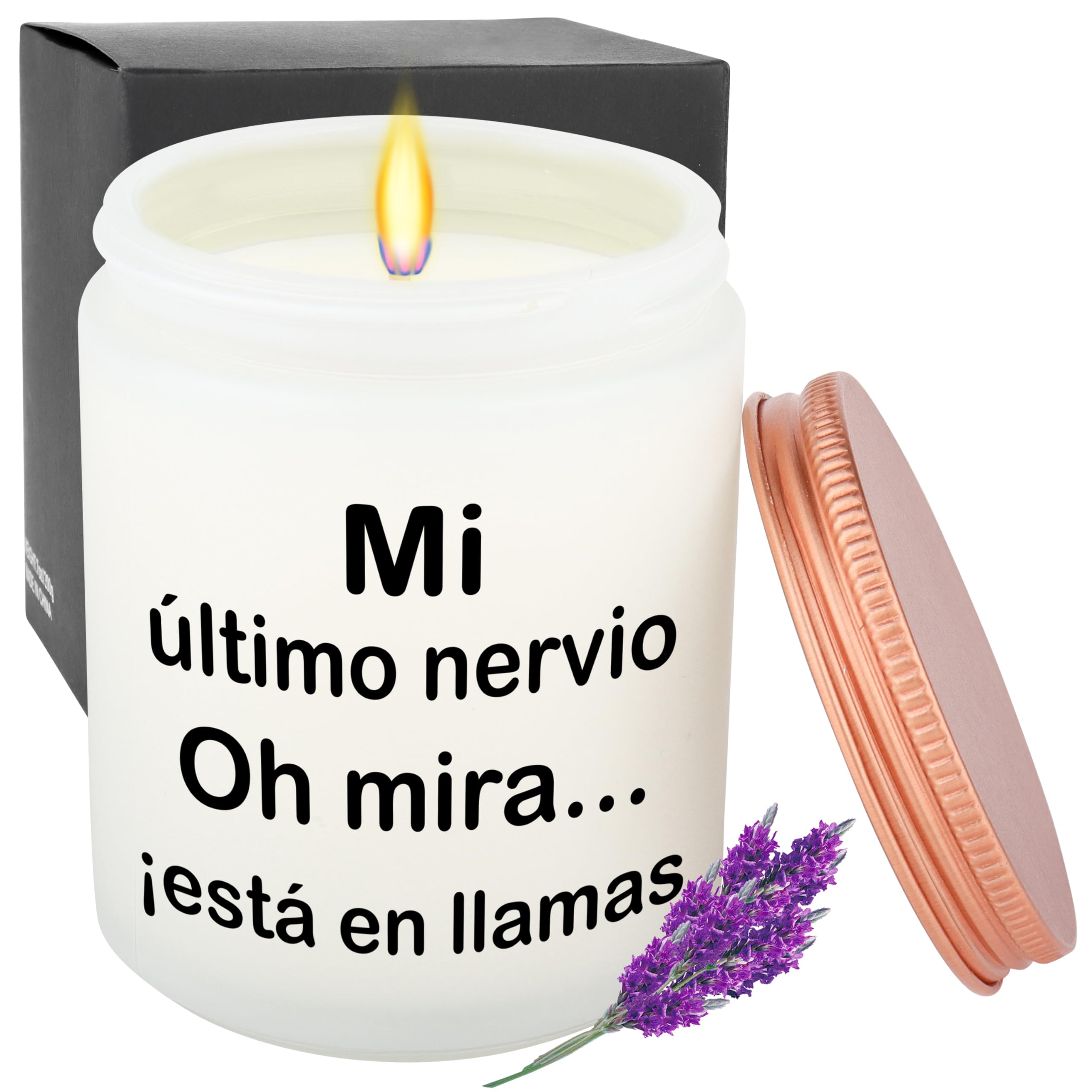 Rebundex Regalos Originales para Mujer 200g Velas Aromaticas en Botellas de Vidrio para Regalo Mujer Navidad San Valentin Dia de la Madre Cumpleaños