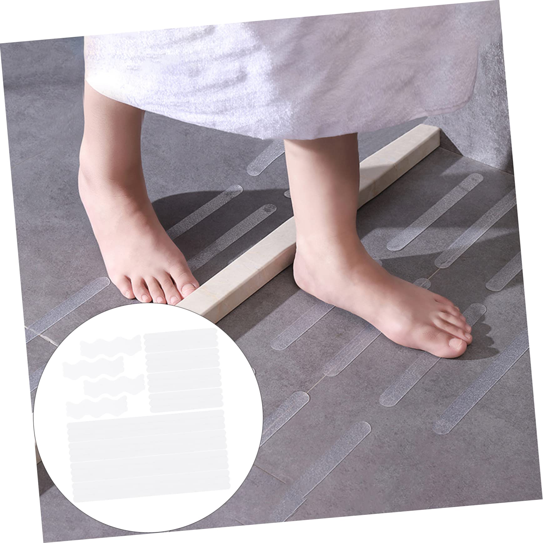 Housoutil 144pezzi Pz Adesivi Antiscivolo per Bagno e Scale Strisce Resistente all Usura per Sicurezza Famigliare Completo