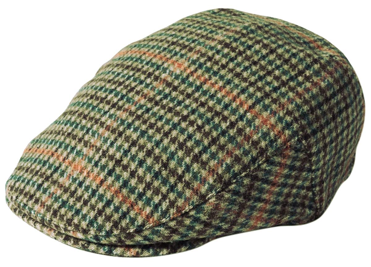 Failsworth Millinery Norwich Flat Cap in Checked 246, Size: Large (59cm)
