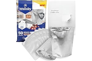 Wallaby's 50 Pack Mylar Storage Bags- Enhancing Food Preservation and Longevity!